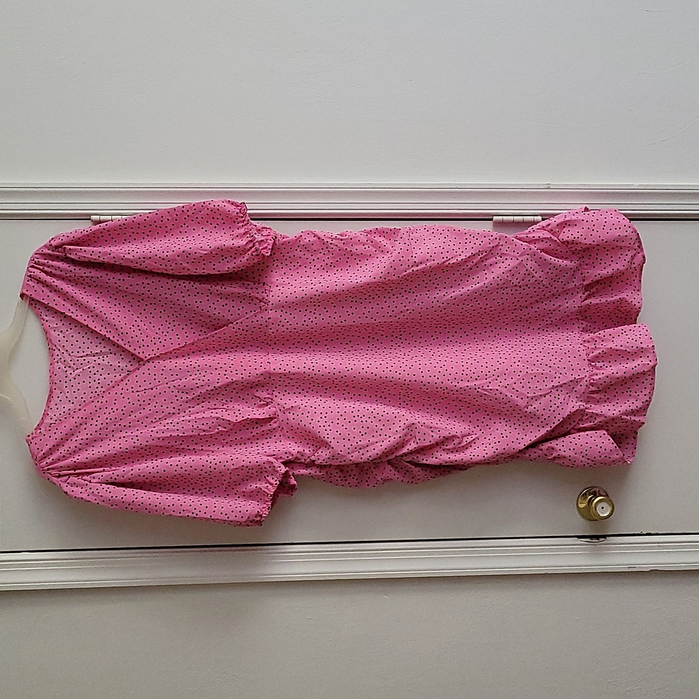 Pink dress with black Polka dots 3xl